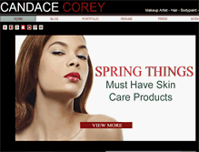 Tablet Screenshot of candacecorey.com